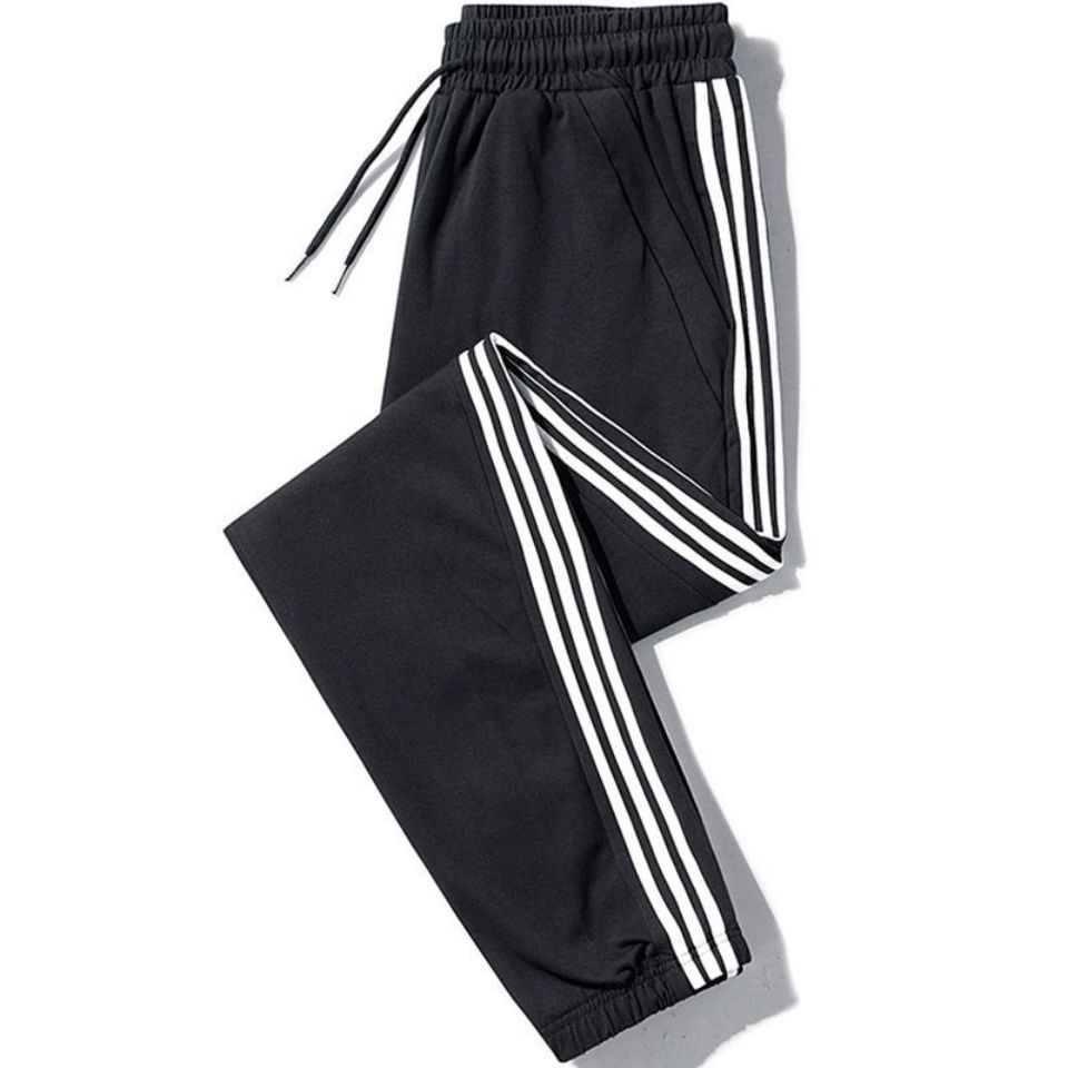 Women's Class Indoor Daily Simple Style Stripe Simple Solid Color Full Length Drawstring Elastic Waist Washed Casual Pants Jogger Pants Sweatpants display picture 3