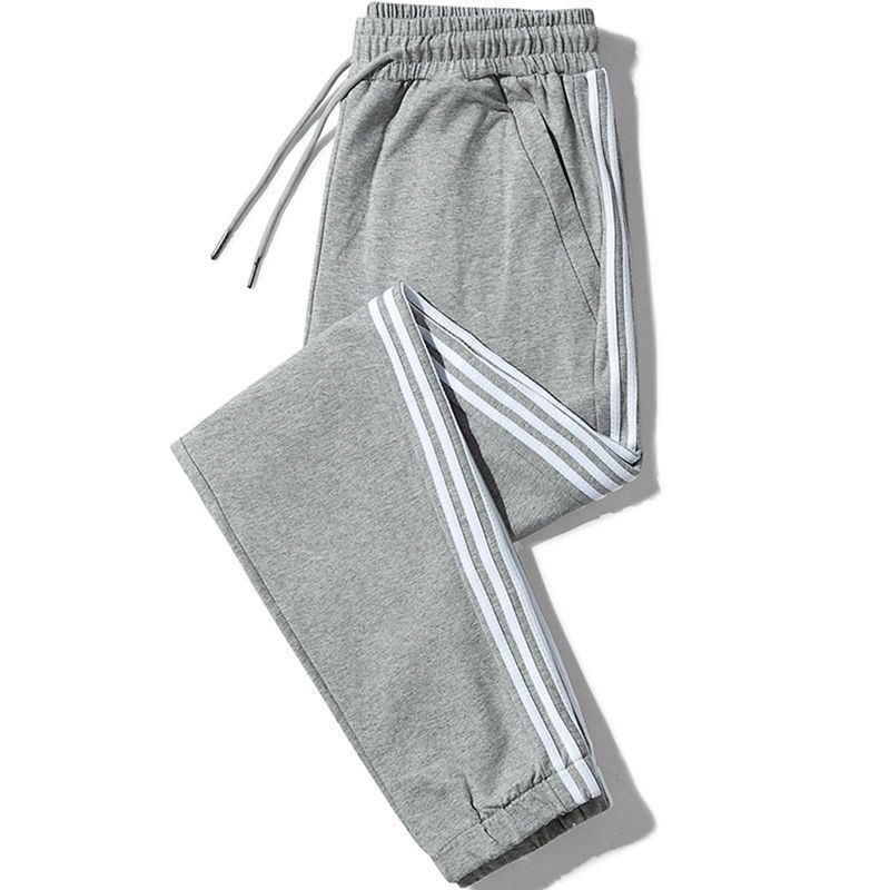 Women's Class Indoor Daily Simple Style Stripe Simple Solid Color Full Length Drawstring Elastic Waist Washed Casual Pants Jogger Pants Sweatpants display picture 2