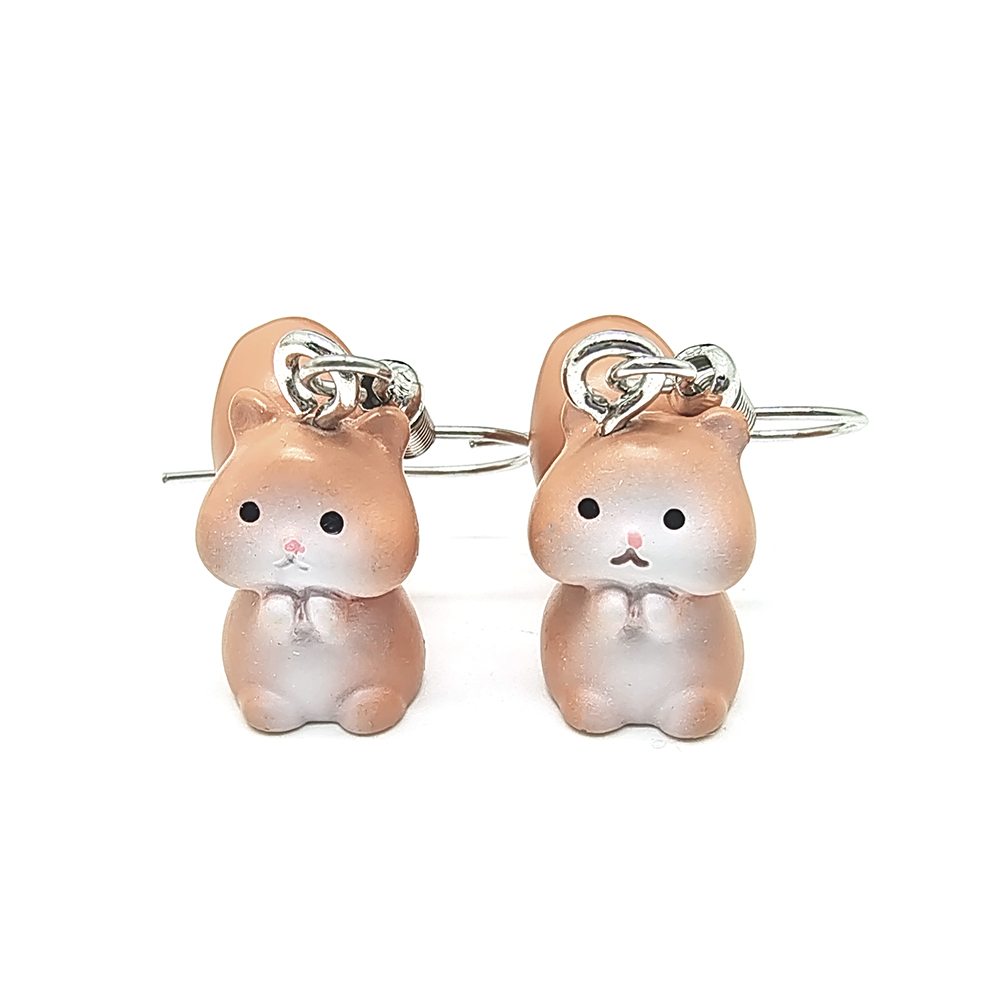 1 Pair Casual Cute Simple Style Animal Fox Frog Alloy Resin display picture 12