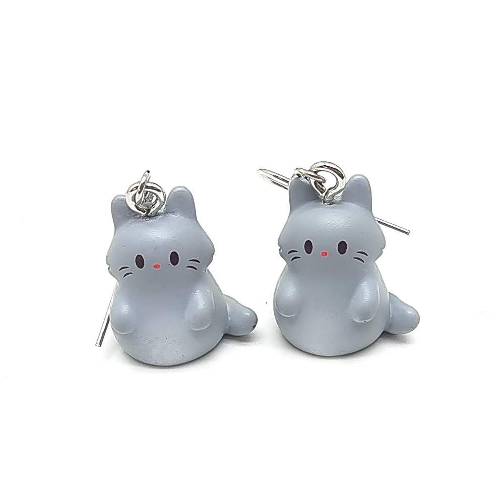 1 Pair Casual Cute Simple Style Animal Fox Frog Alloy Resin display picture 1
