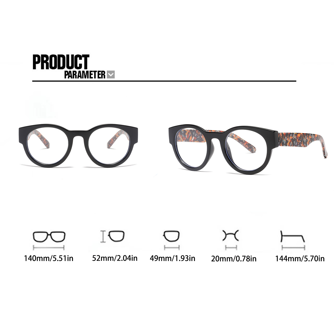 Vintage Style Simple Style Commute Oil Painting Pc Cat Eye Full Frame Optical Glasses display picture 9