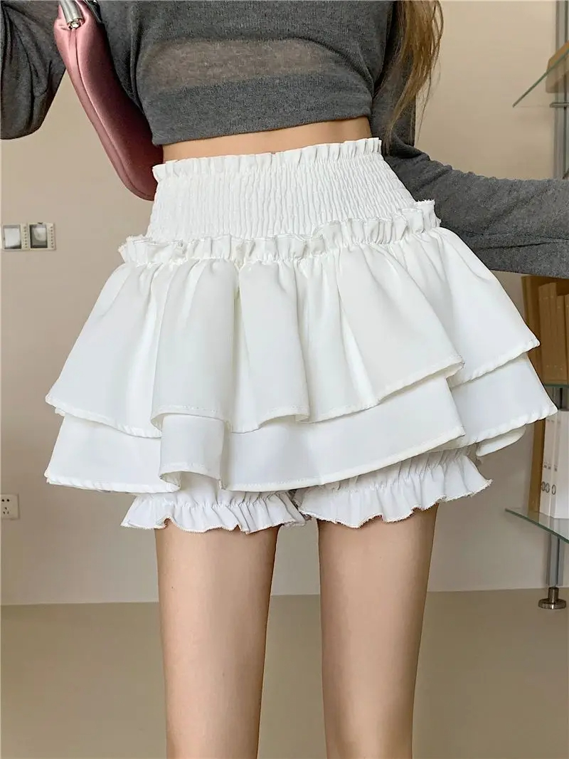 Summer Simple Style Solid Color Rayon Spandex Polyester Above Knee Skirts display picture 11
