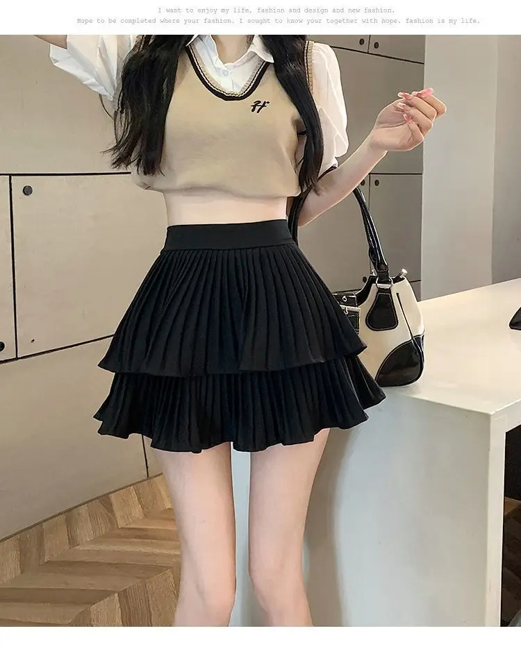 Summer Simple Style Simple Solid Color Rayon Spandex Polyester Above Knee Skirts display picture 1