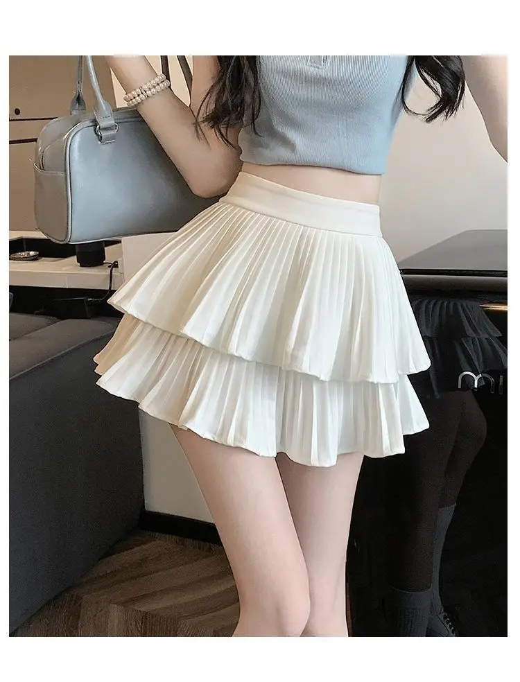 Summer Simple Style Simple Solid Color Rayon Spandex Polyester Above Knee Skirts display picture 13