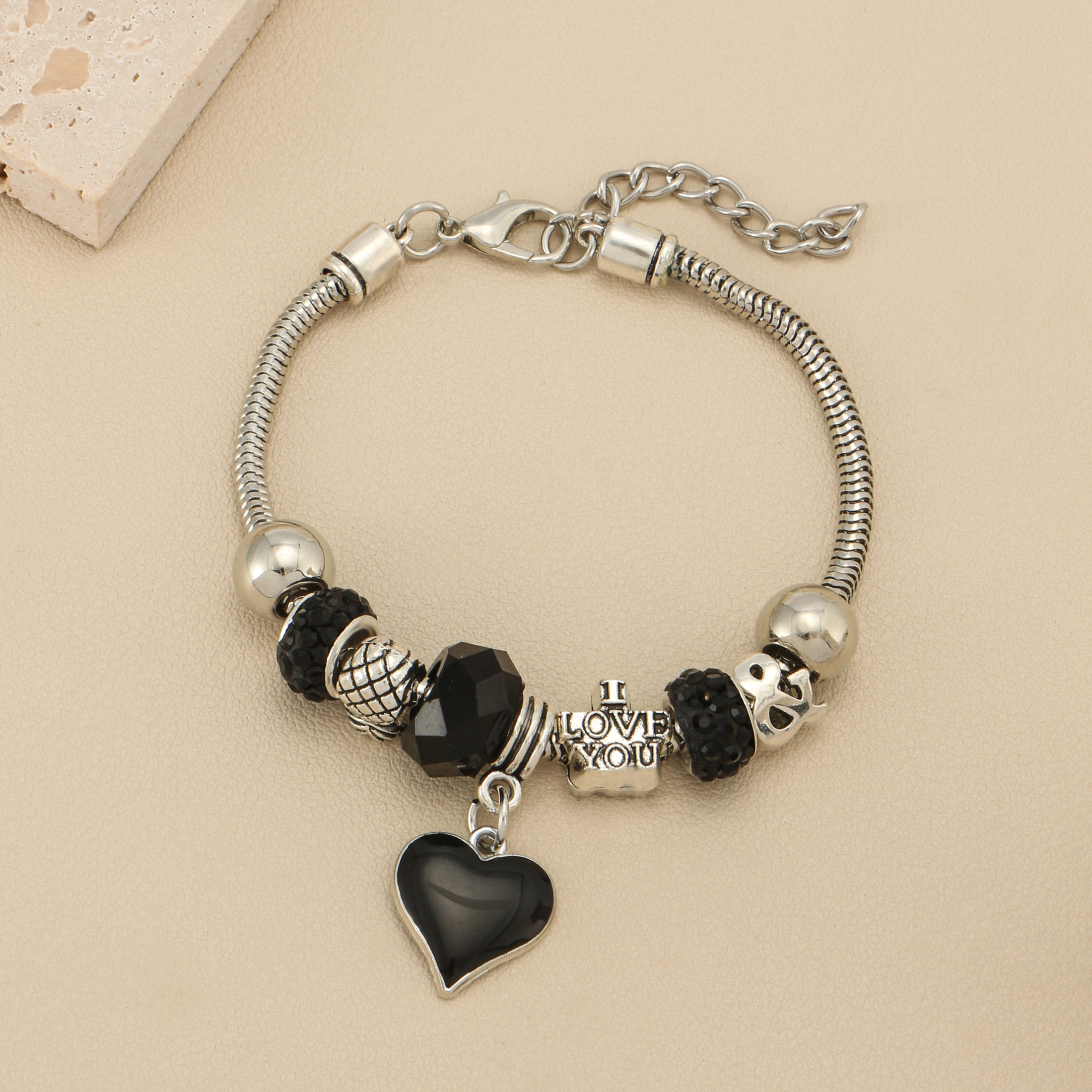 Wholesale Jewelry Casual Sweet Simple Style Heart Shape Flower Butterfly Iron Crystal Zircon White Gold Plated Plating Inlay Bracelets display picture 9