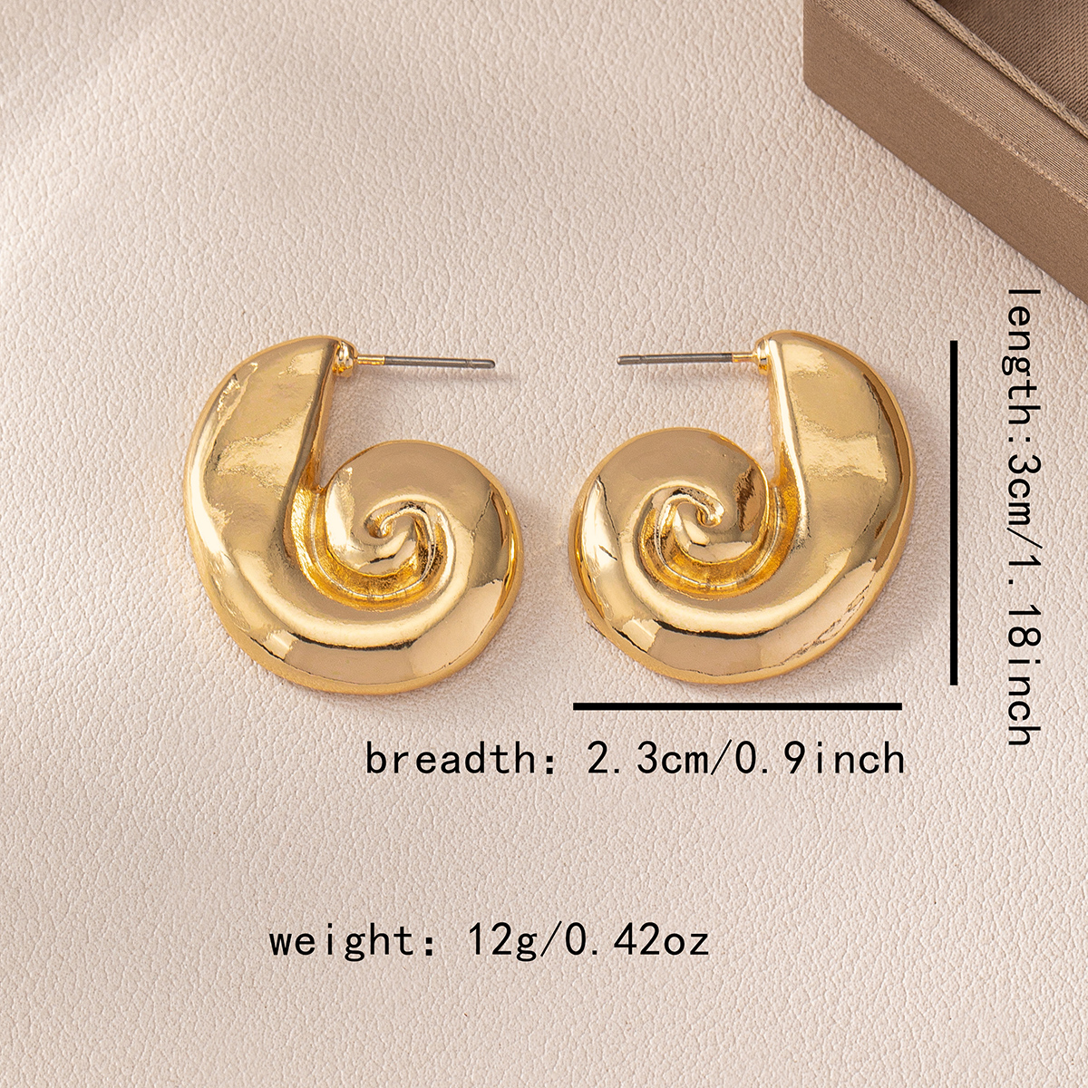 1 Pair Beach Conch Zinc Alloy Ear Studs display picture 1