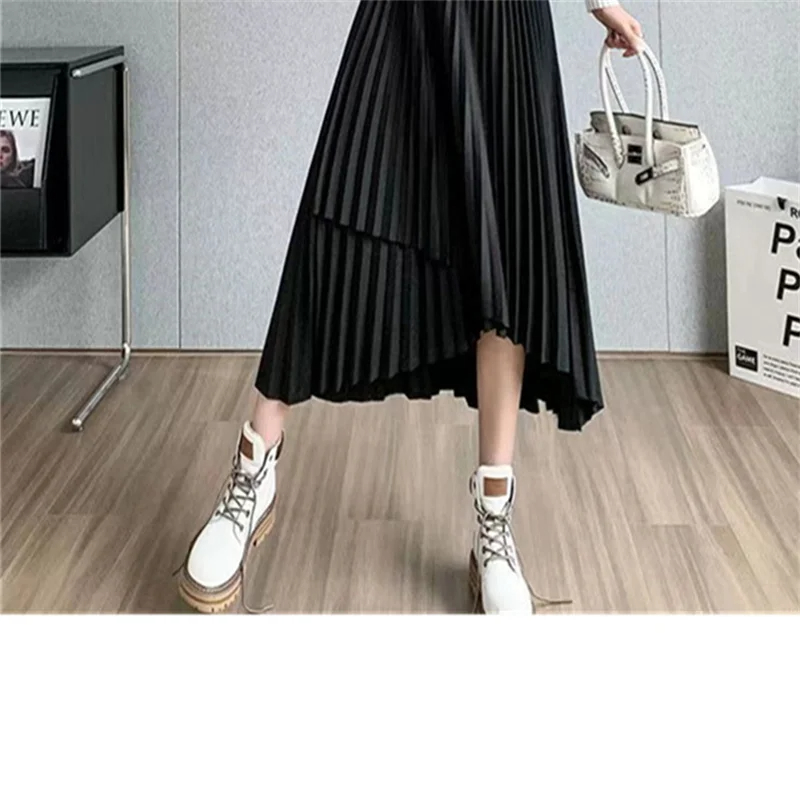 Summer Simple Style Solid Color Rayon Spandex Polyester Midi Dress Skirts display picture 7