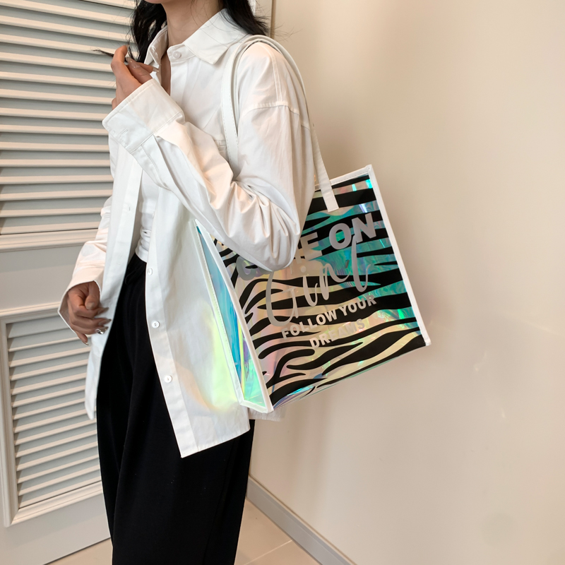 Women's Medium Plastic Letter Color Block Basic Classic Style Zipper Shoulder Bag display picture 1
