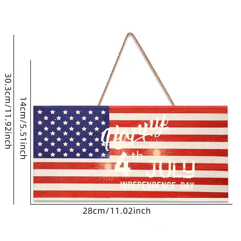 Classic Style Letter American Flag Wood Daily Festival Decorative Props display picture 9