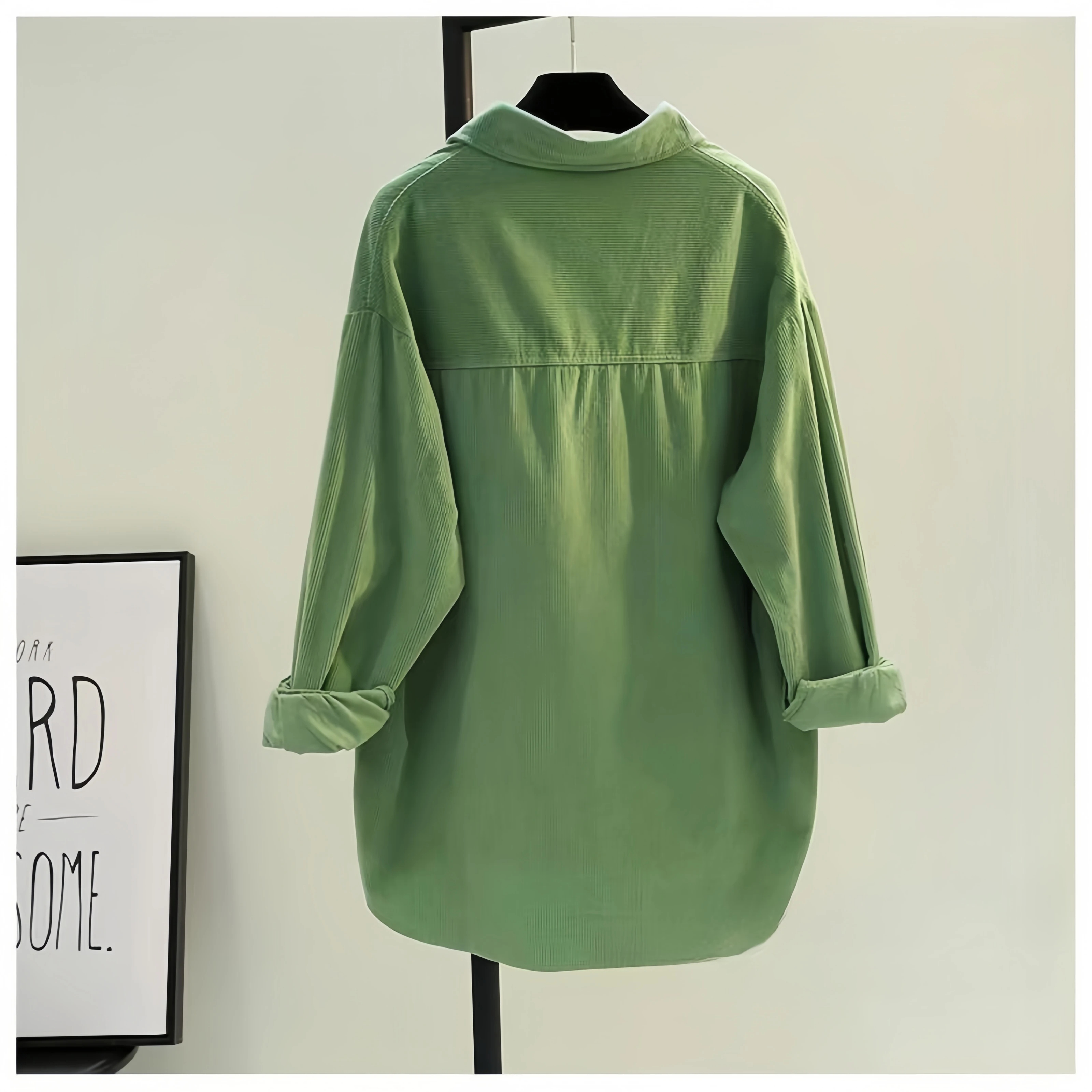 Women's Blouse Long Sleeve Blouses Pocket Washed Button Casual Simple Style Classic Style Simple Solid Color display picture 11