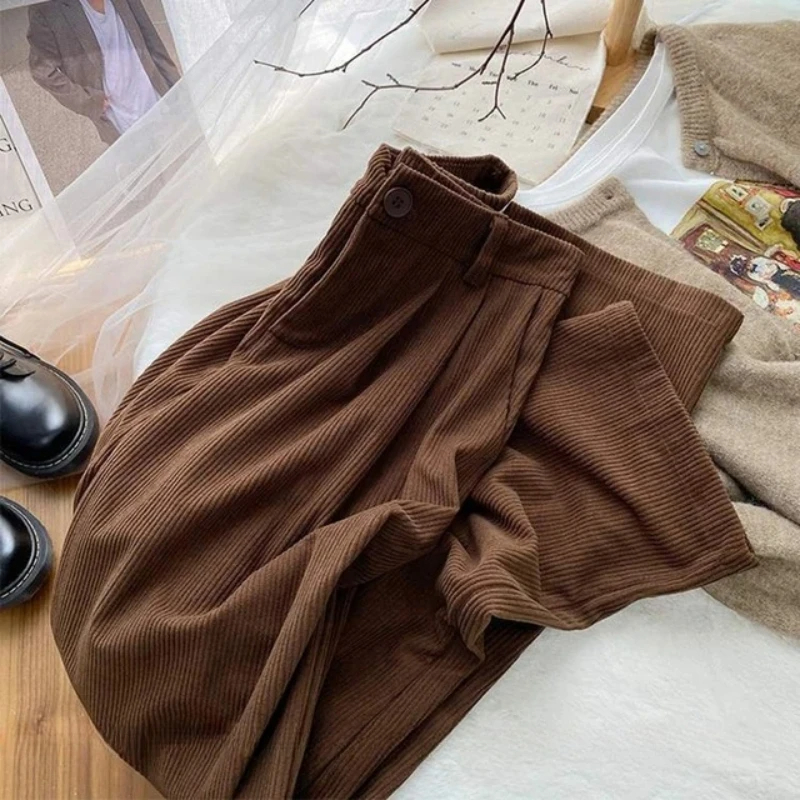 Women's Class School Daily Simple Style Solid Color Ankle-Length Full Length Pocket Elastic Waist Washed Casual Pants display picture 4