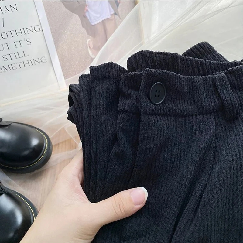 Women's Class School Daily Simple Style Solid Color Ankle-Length Full Length Pocket Elastic Waist Washed Casual Pants display picture 7