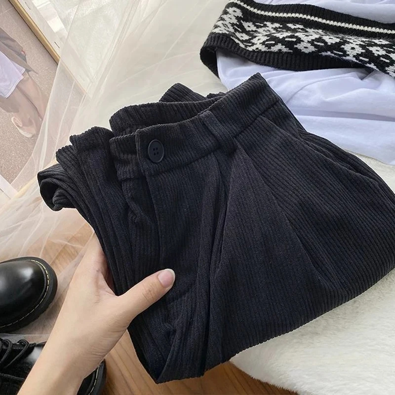 Women's Class School Daily Simple Style Solid Color Ankle-Length Full Length Pocket Elastic Waist Washed Casual Pants display picture 9