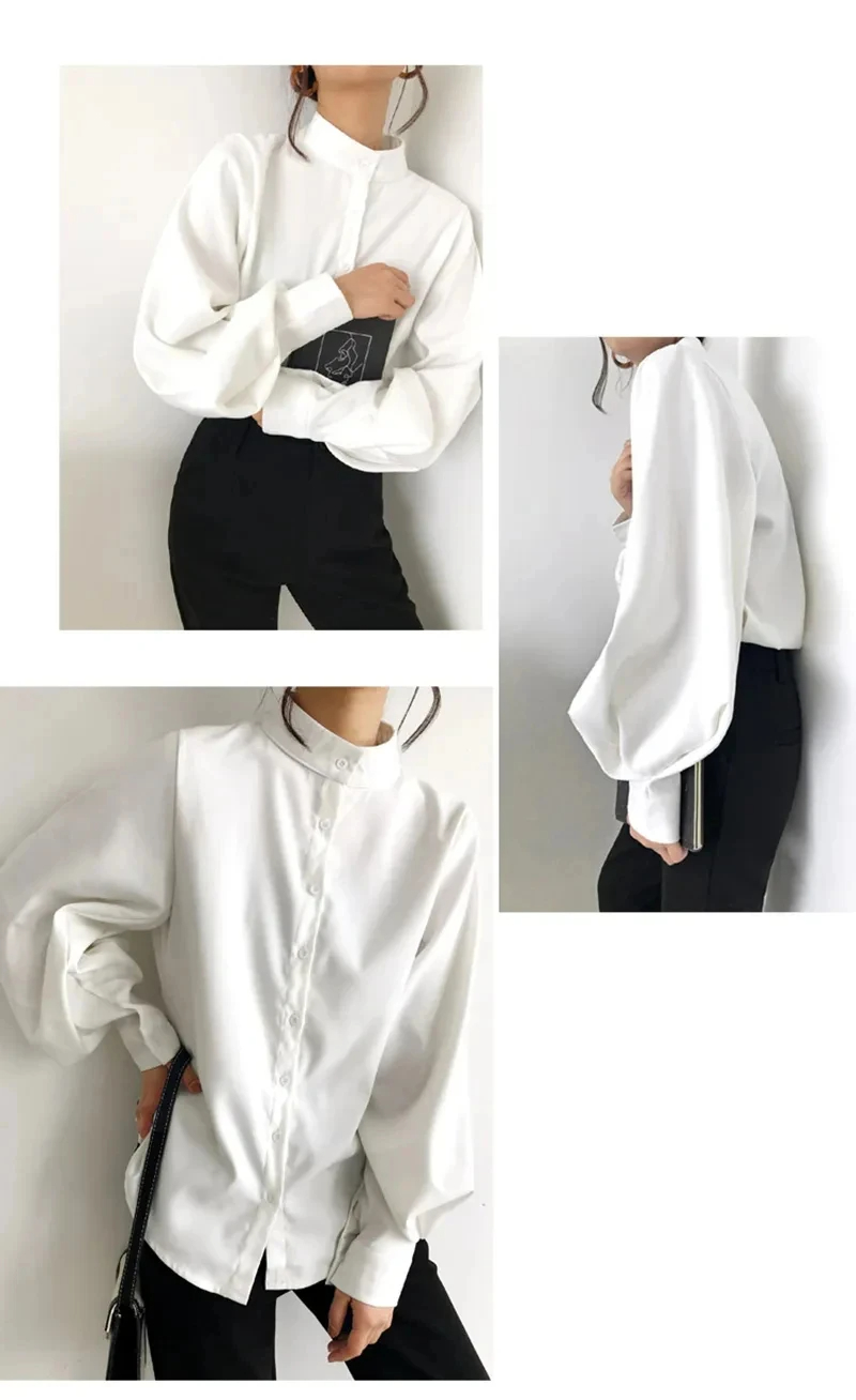Women's Blouse Long Sleeve Blouses Washed Button Simple Style Solid Color display picture 13