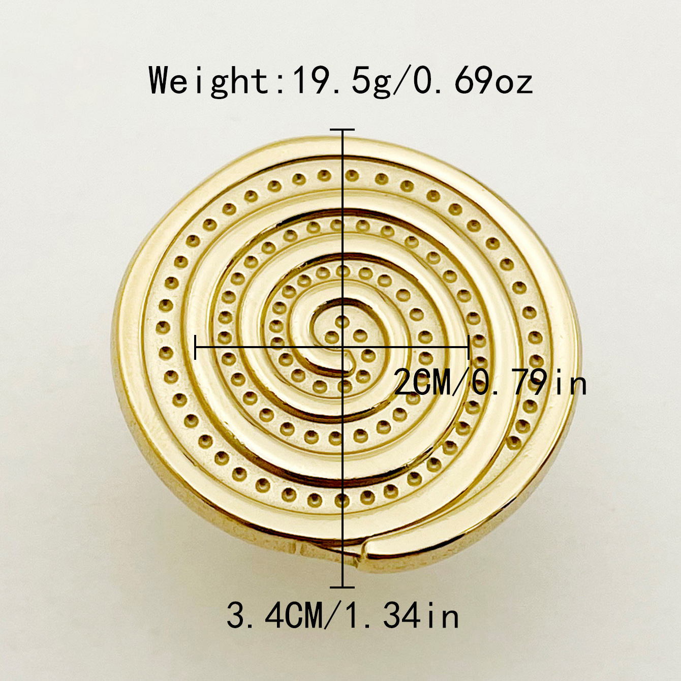 304 Stainless Steel Gold Plated Casual Vacation Classic Style Plating Round Open Rings display picture 9