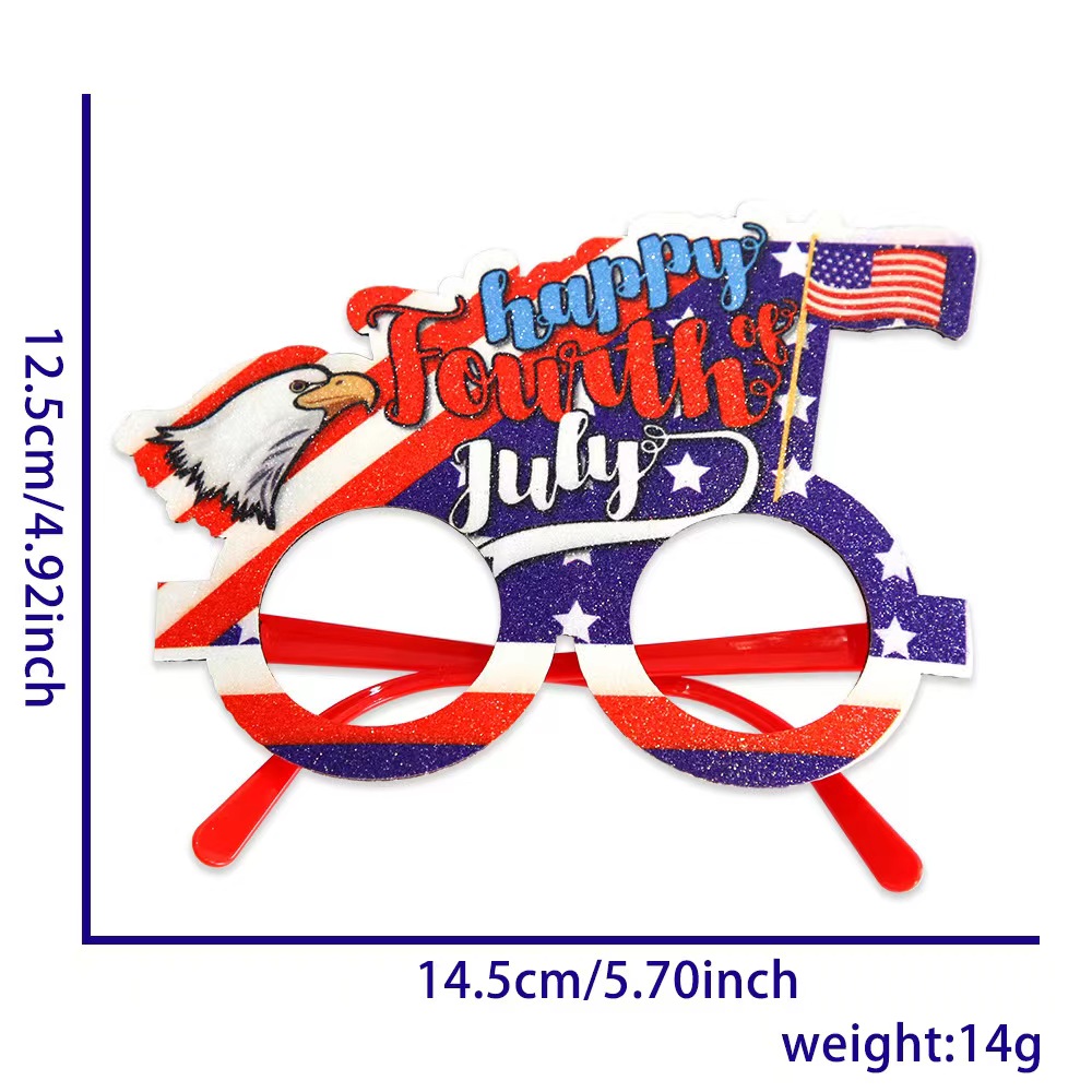 Funny National Flag Letter Plastic Carnival Festival Party Glasses display picture 5