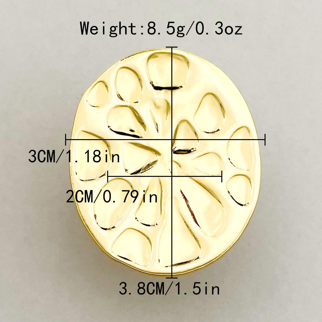 304 Stainless Steel Gold Plated Casual Vacation Classic Style Plating Round Open Rings display picture 10