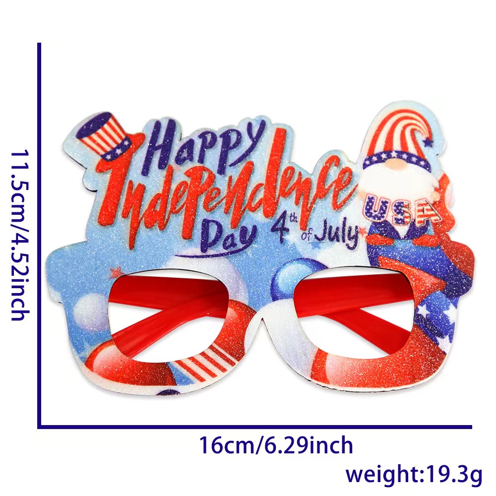 Funny National Flag Letter Plastic Carnival Festival Party Glasses display picture 13