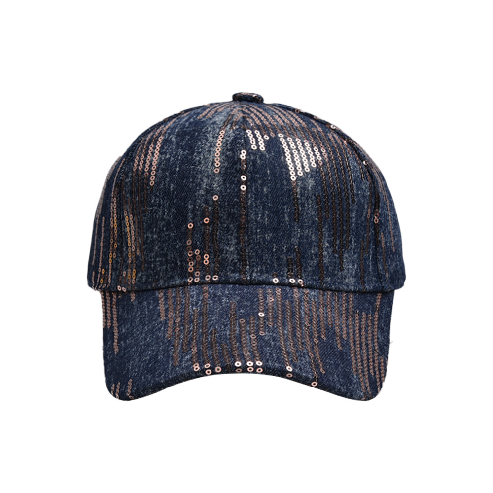 Men's Casual Simple Style Sequins Sequins Curved Eaves Baseball Cap display picture 7