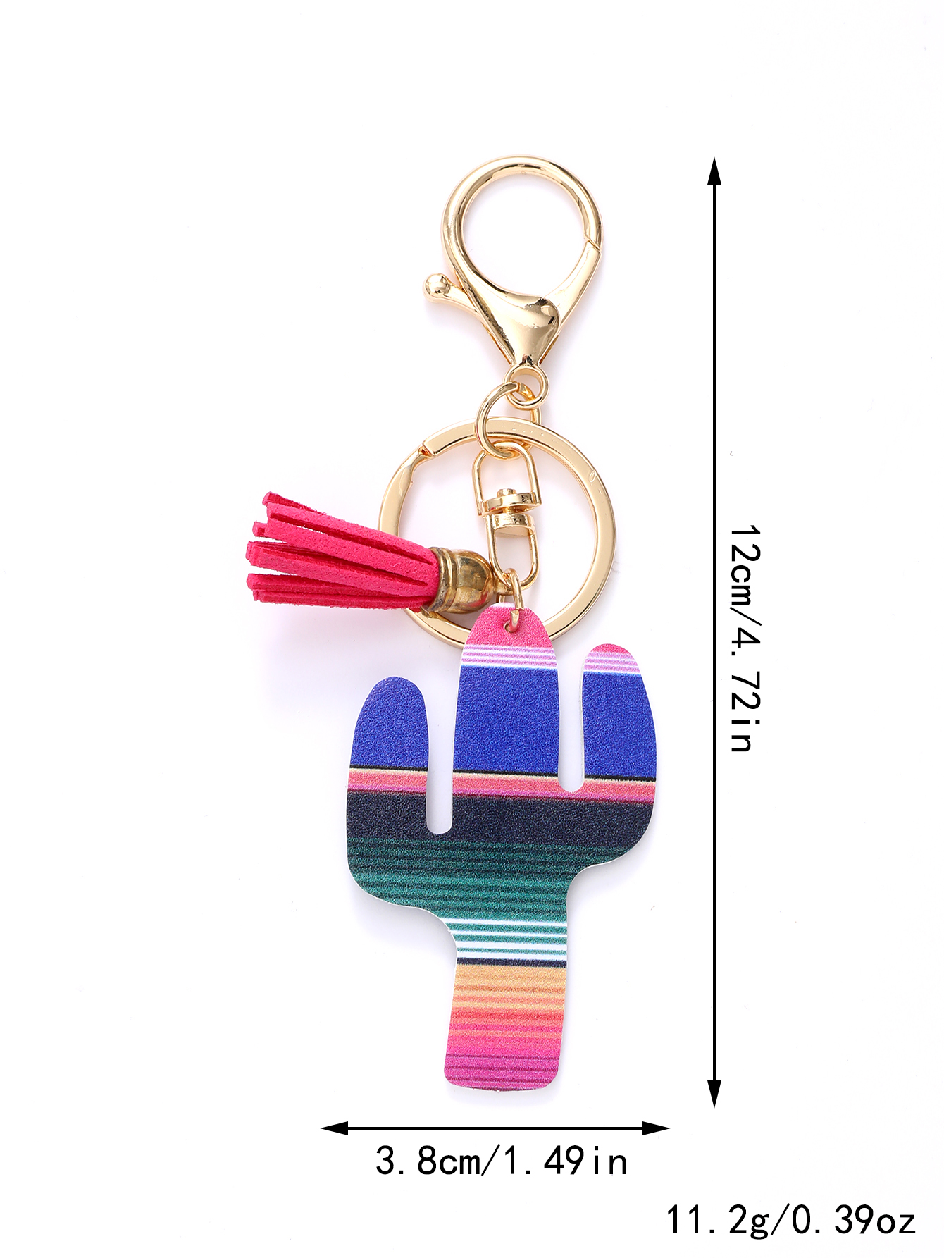 Simple Style Commute Color Block Pu Leather Printing Keychain display picture 7