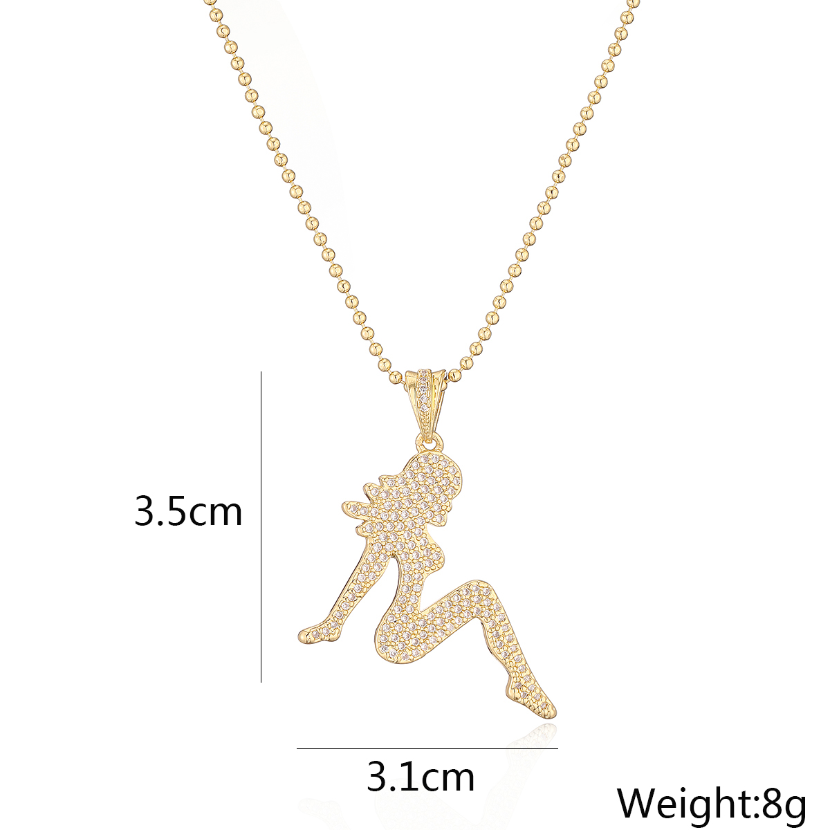Copper 18K Gold Plated Simple Style Commute Plating Inlay Solid Color Zircon Pendant Necklace display picture 2