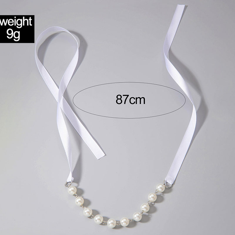 Wholesale Jewelry Elegant Luxurious Bow Knot Alloy Artificial Pearls Layered Chain Inlay Choker display picture 2