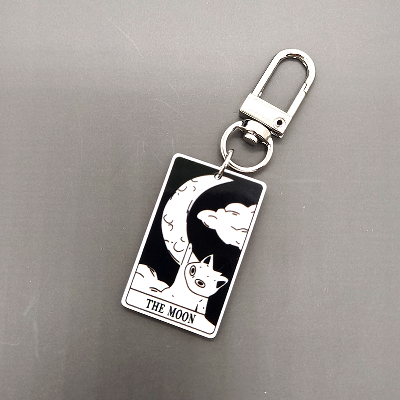 Cute Sweet Cat Arylic Alloy Bag Pendant Keychain display picture 6