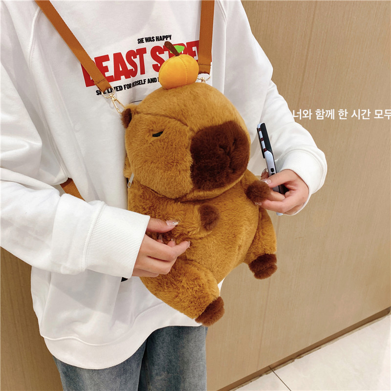 2024 New Super Cute Crossbody Bag Female Plush Toy Doll Casual Backpack Cute Shoulder Bag display picture 5