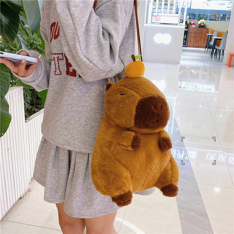 2024 New Super Cute Crossbody Bag Female Plush Toy Doll Casual Backpack Cute Shoulder Bag display picture 12