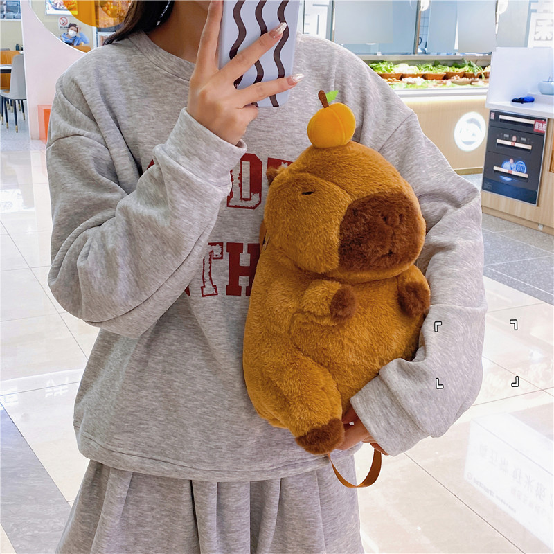 2024 New Super Cute Crossbody Bag Female Plush Toy Doll Casual Backpack Cute Shoulder Bag display picture 10
