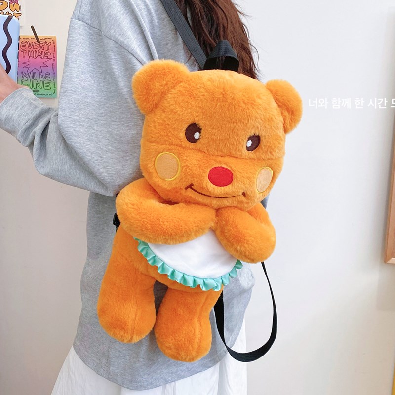 2024 New Online Influencer Cute Bear Toy Bag BEBEAR Plush Toy Bag display picture 4