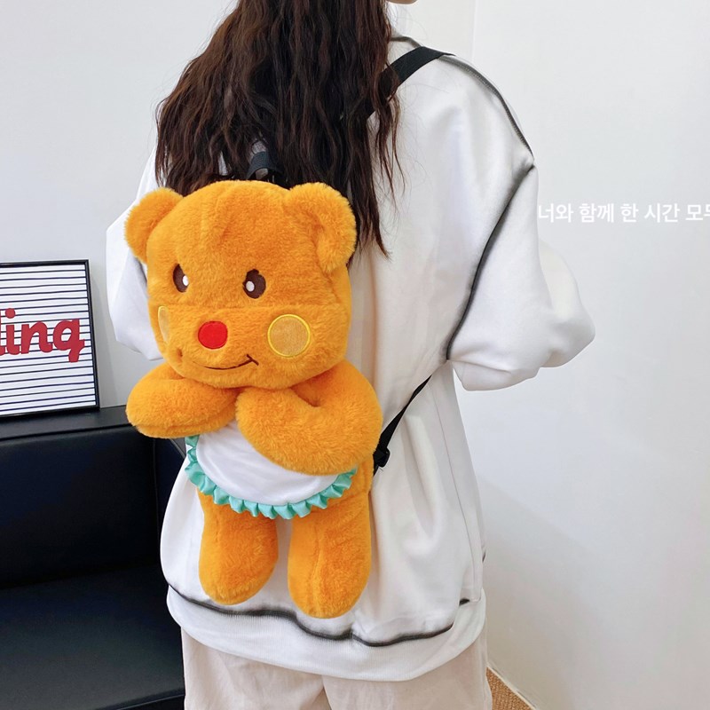 2024 New Online Influencer Cute Bear Toy Bag BEBEAR Plush Toy Bag display picture 5