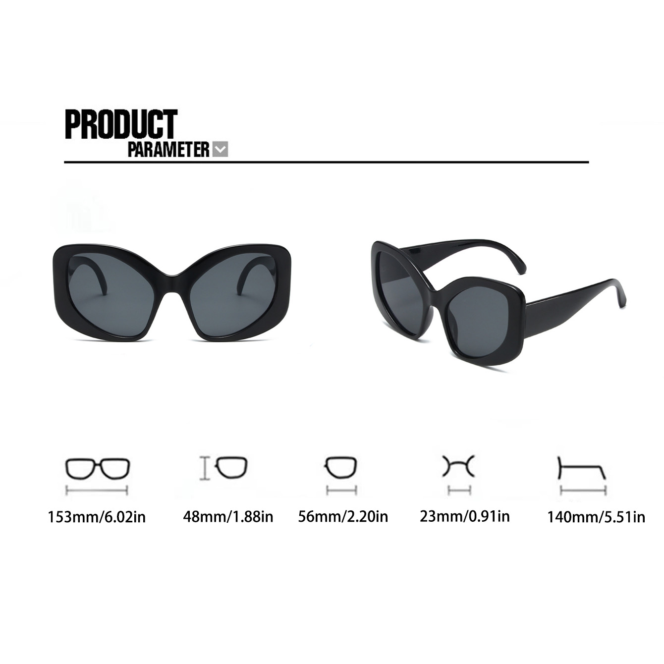 Hip-Hop Rock Cool Style Color Block Ac Special-Shaped Mirror Full Frame Women's Sunglasses display picture 10