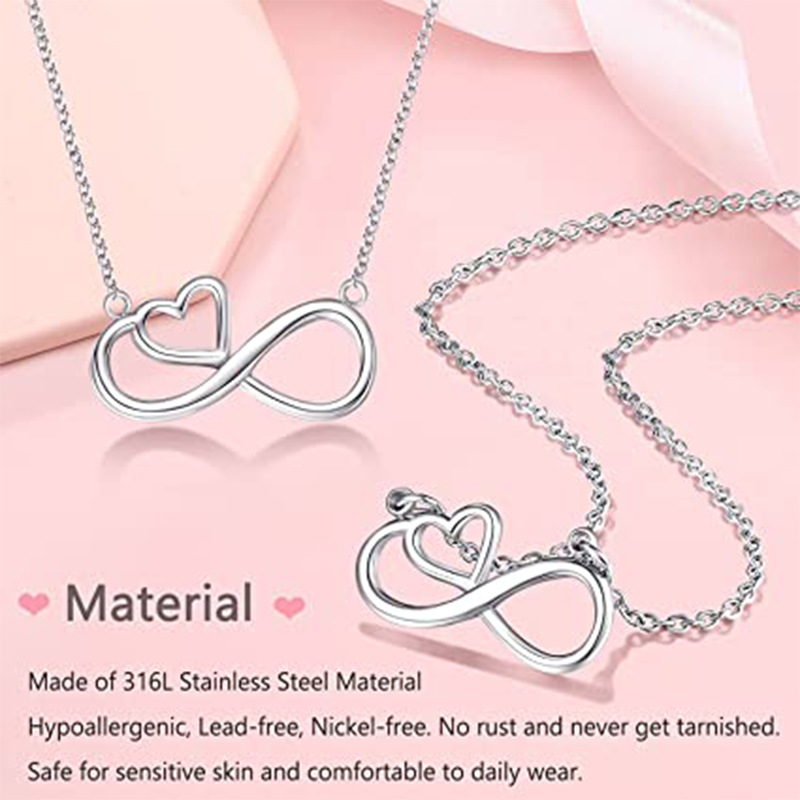 Wholesale Jewelry Simple Style Solid Color Solid Color Alloy Heart Pendant Necklace display picture 2