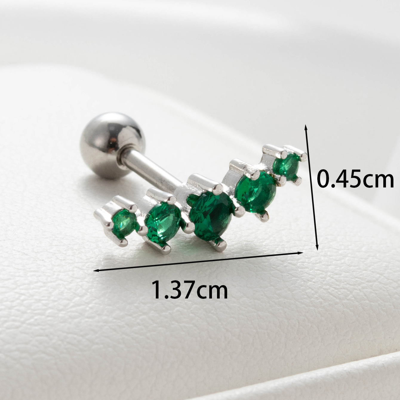 1 Piece Casual French Style Korean Style Water Droplets Rhombus Inlay Copper Zircon Ear Studs display picture 3