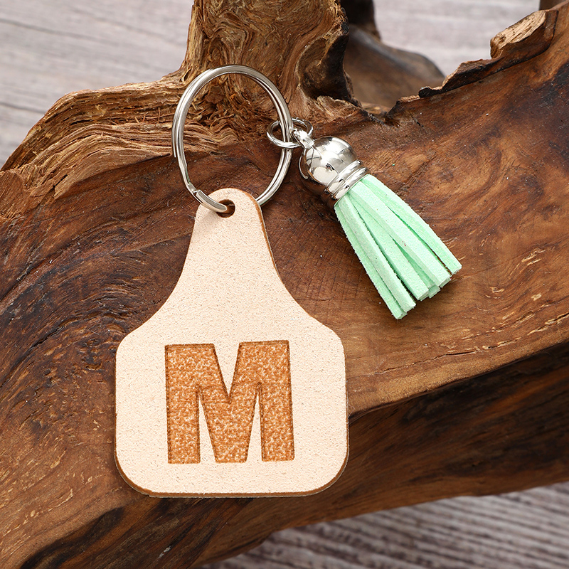 Modern Style Classic Style Commute Letter Pu Leather Tassel Bag Pendant Keychain display picture 2