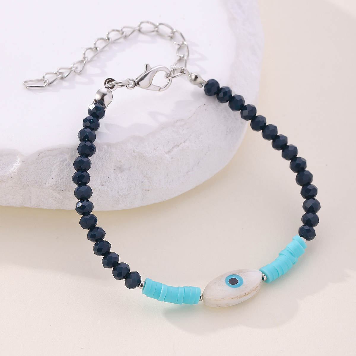 IG Style Modern Style Classic Style Eye Artificial Crystal Shell Beaded Women's Bracelets display picture 3