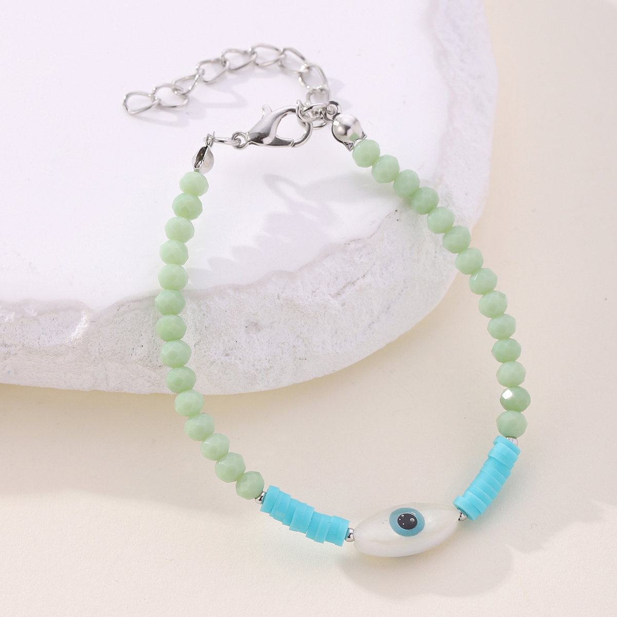 IG Style Modern Style Classic Style Eye Artificial Crystal Shell Beaded Women's Bracelets display picture 5