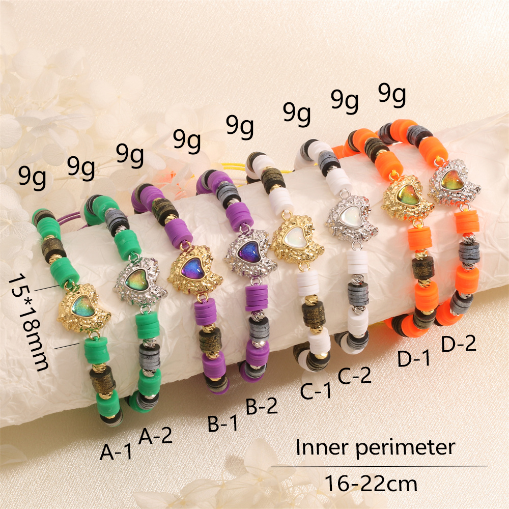 Le Cuivre Plaqué Or 18K Style Simple Style Classique Placage Incruster Forme De Cœur Zircon Bracelets display picture 12