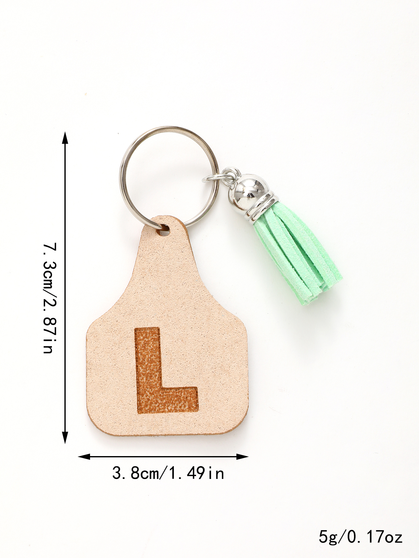 Modern Style Classic Style Commute Letter Pu Leather Tassel Bag Pendant Keychain display picture 11