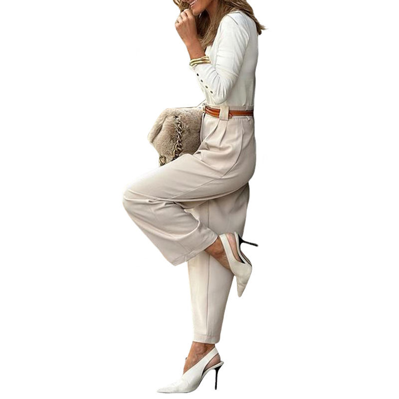Women's Daily Streetwear Solid Color Ankle-Length Pocket Straight Pants display picture 10