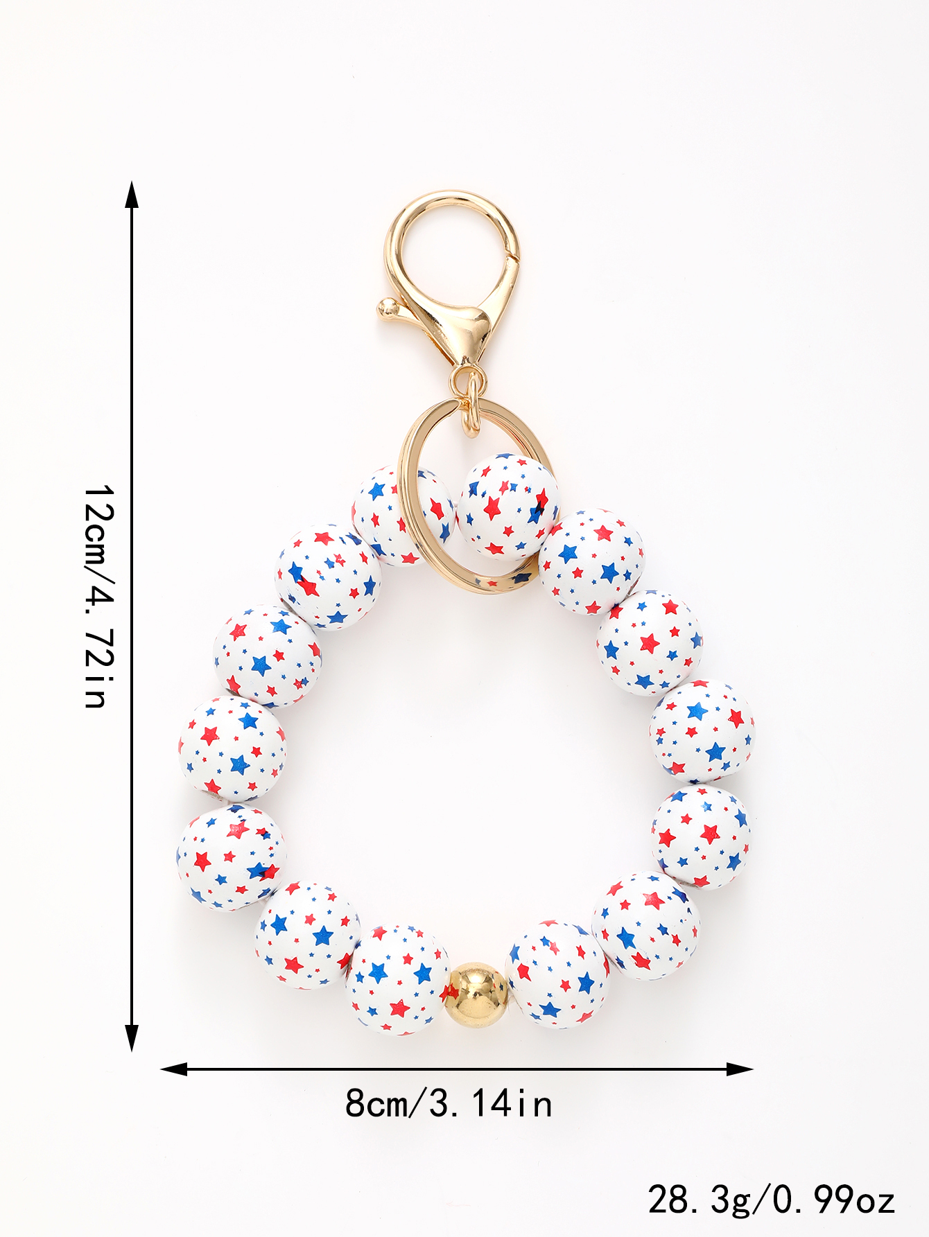 Exaggerated Novelty Modern Style Star American Flag Wooden Beads Beaded Independence Day Unisex Bracelets display picture 6