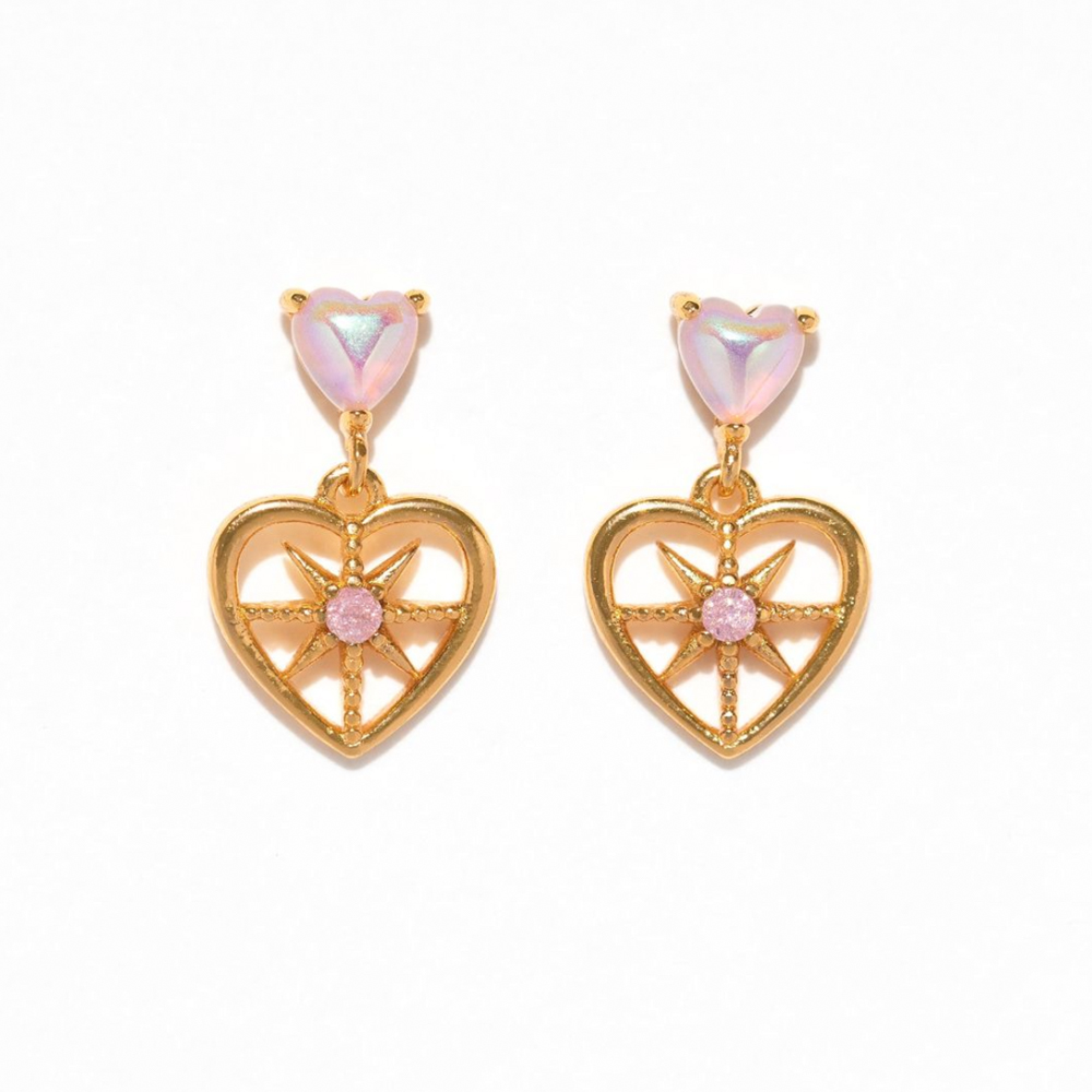1 Pair IG Style Cute Simple Style Round Heart Shape Hollow Out Inlay Copper Zircon 18K Gold Plated White Gold Plated Ear Studs display picture 8