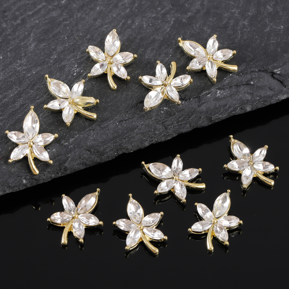Princess Shiny Flower Butterfly Bow Knot Zinc Alloy Nail Decoration Accessories A Pack Of 30 display picture 8
