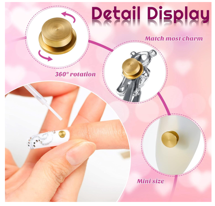 Basic Simple Style Solid Color Zinc Alloy Nail Decoration Accessories 10 PCS/Package display picture 4