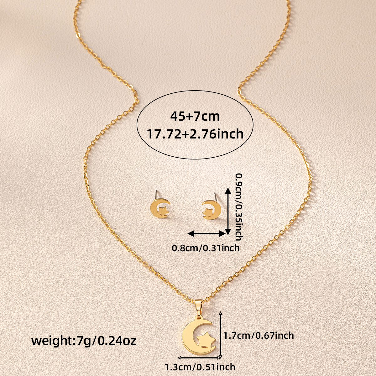 Exaggerated Simple Style Commute Shamrock Star Bow Knot Alloy Wholesale Earrings Necklace Jewelry Set display picture 5