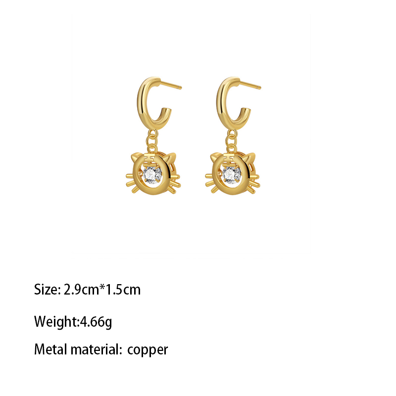 Copper Gold Plated Elegant Simple Style Inlay Round Tiger Pearl Zircon Rings Earrings Necklace display picture 2