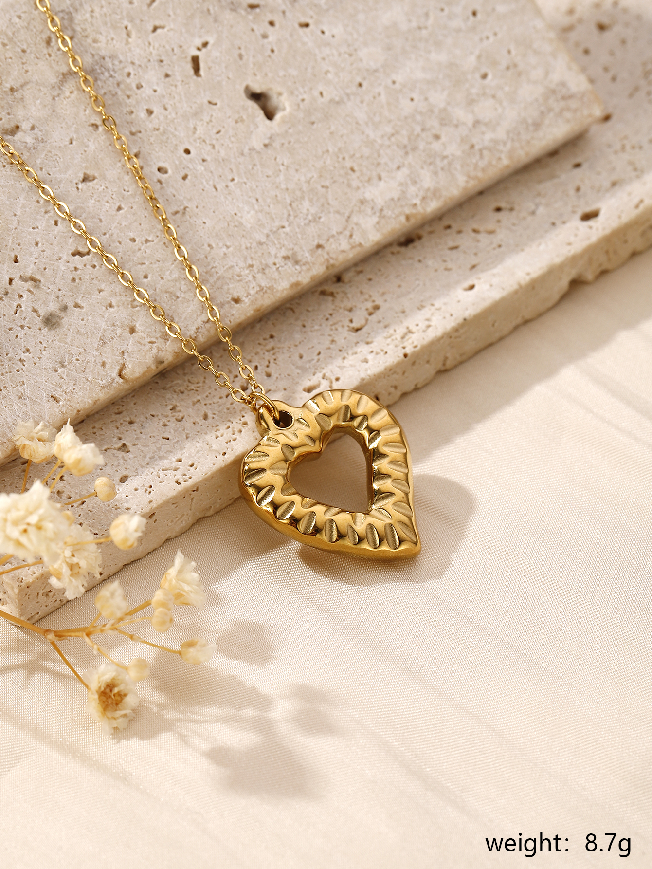 304 Stainless Steel 18K Gold Plated Hawaiian Vacation Tropical Plating Animal Heart Shape Shell Pendant Necklace display picture 30