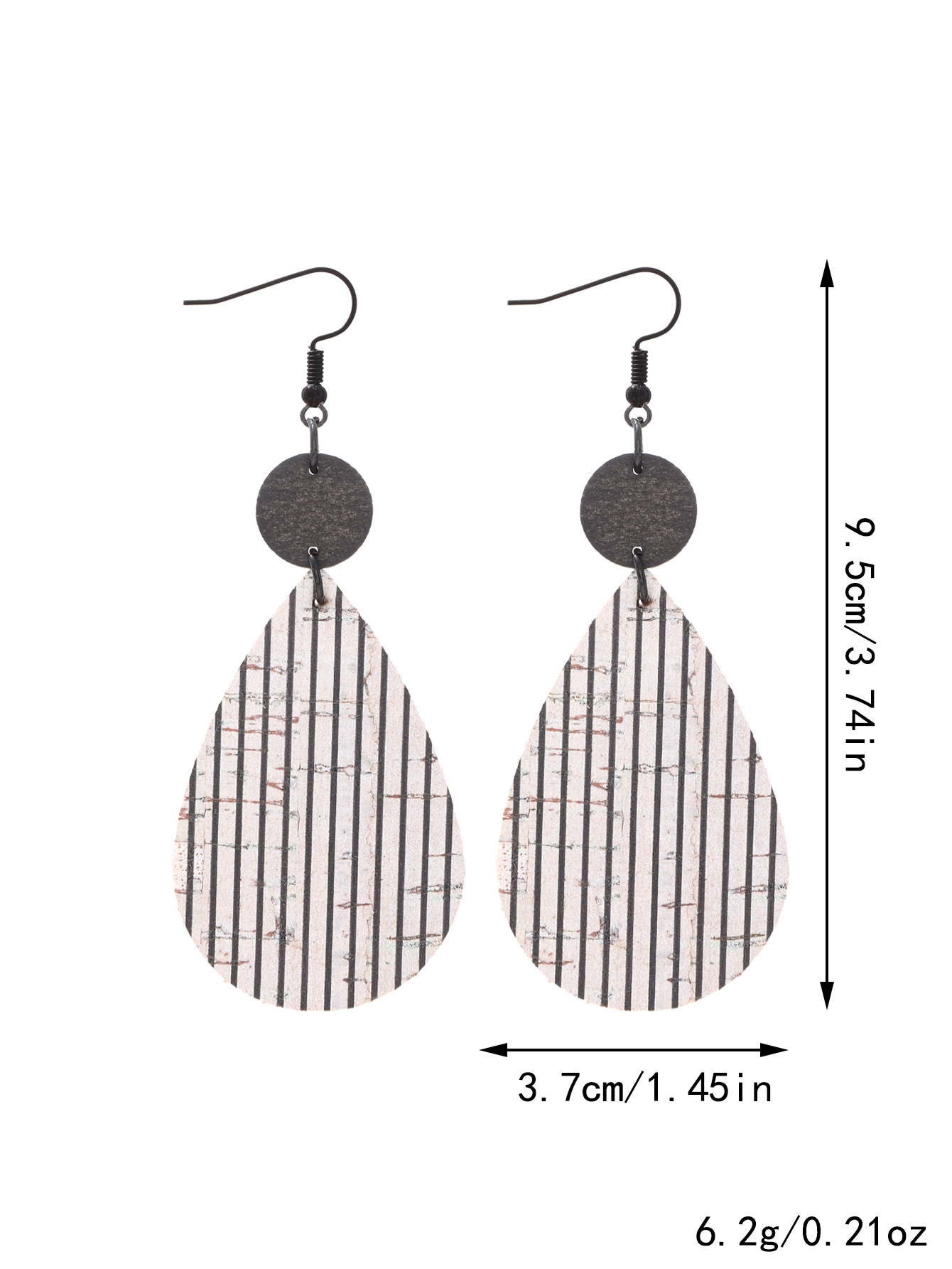 1 Pair Casual Vintage Style Ethnic Style Geometric Wood Drop Earrings display picture 4