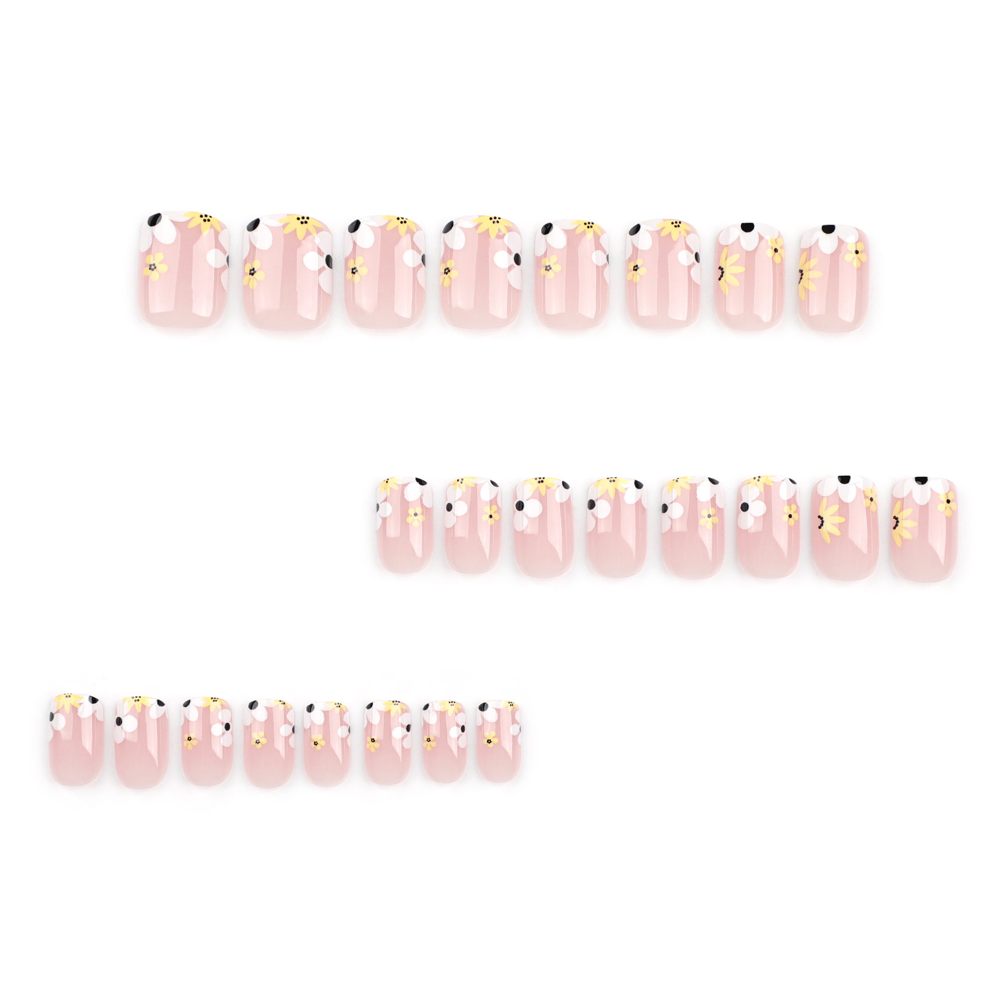 Cute Flower ABS Wear Manicure A Pack Of 24 display picture 2